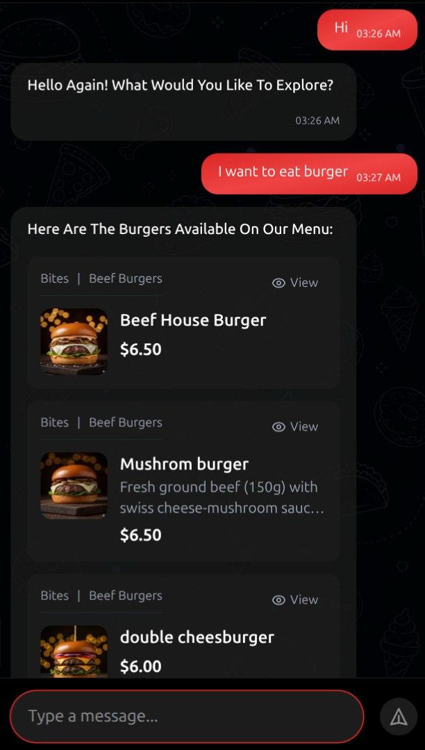 AI Chatbots for Menus & Products